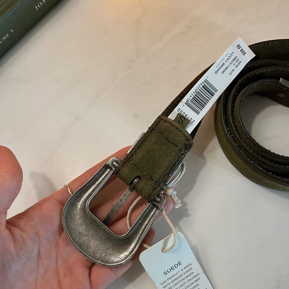 Olive Western Belt - Picture 5 of 7